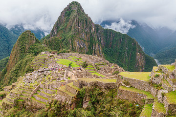Clear view of Machu Picchu after the mist