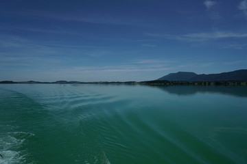 Neuschwanstein lies at the foot of the Forggensee in Bavaria