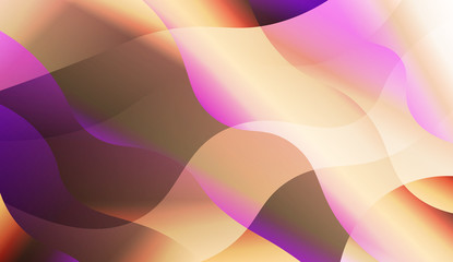 Abstract Waves. Futuristic Technology Style Background. Design For Cover Page, Poster, Banner Of Websites. Vector Illustration with Color Gradient.