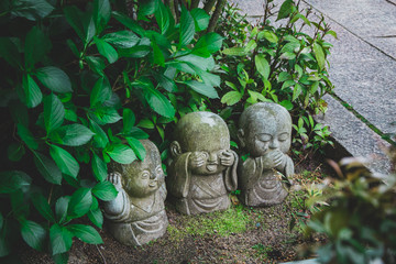 Three Little Buddhas /  "don't see don't hear don't speak"