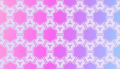 Modern Pattern With Curved Line. Geometric Elements. Blurred Gradient Background. Design For Screen, Presentation, Wallpaper. Holiday Object. Vector Illustration