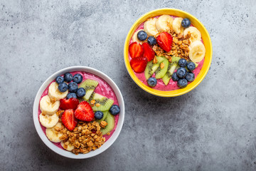 Healthy acai smoothie bowl