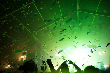 Fans enjoying the party vibes.