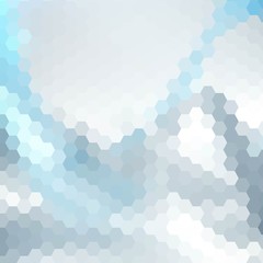 abstract vector blue hexagons. geometric background. eps 10