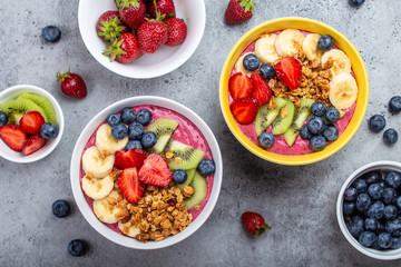 Healthy acai smoothie bowl