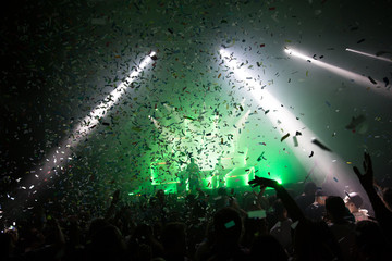 Fans enjoying the party vibes.