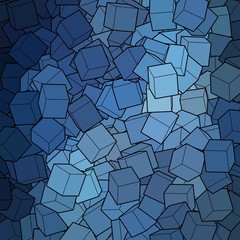 vector blue cubes. presentation layout. abstract illustration