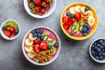 Healthy acai smoothie bowl