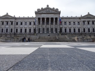 Obraz premium The Legislative Palace is the seat of the Legislative Power of Uruguay.