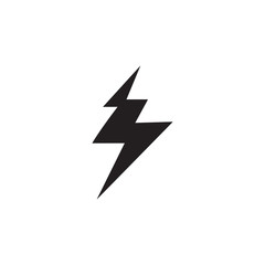 Flash lightning bolt logo design vector template