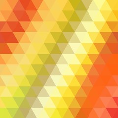 Yellow-orange abstract background of triangles. presentation template. eps 10