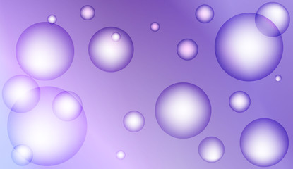 Background with bubbles. Design for your header page, ad, poster, banner. Pastel Gradient Color Vector illustration.