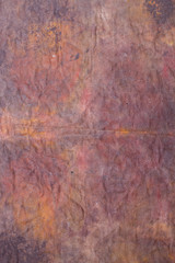 brown crumoled aged cottom cloth texture with little holes