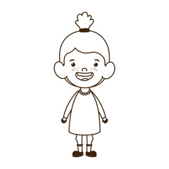 silhouette of baby girl standing smiling on white background