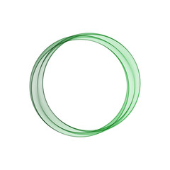 green vector circle. abstract illustration. geometric background. eps 10