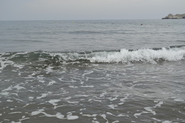 waves on beach