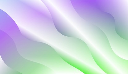 Modern Wavy Background. For Template Cell Phone Backgrounds. Vector Illustration with Color Gradient.