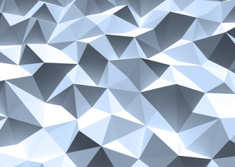 Abstract 3d Render Triangle Background.
