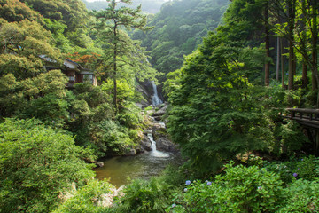 Fototapeta na wymiar 見帰りの滝　Mikaeri waterfall　佐賀県唐津市
