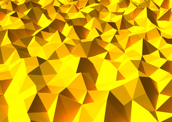 Abstract 3d Render Triangle Background.