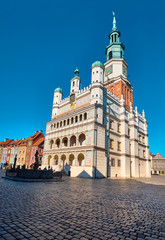 Obraz premium Poznań Town Hall on a bright day in Summer