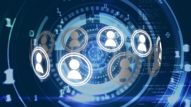 Digital circle and the binary system