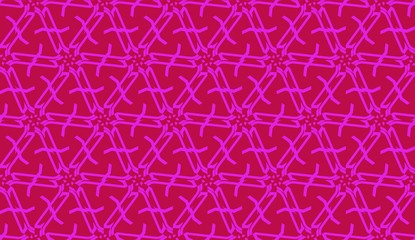 Vector Seamless illustration with pattern in triangles style. Curved line. Decorative design for For interior wallpaper, smart design, fashion print.