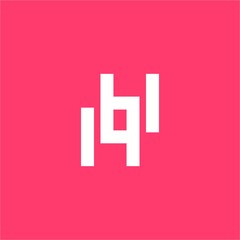 Obraz premium IHI, IBI, IPI, IBPI initials letter logo