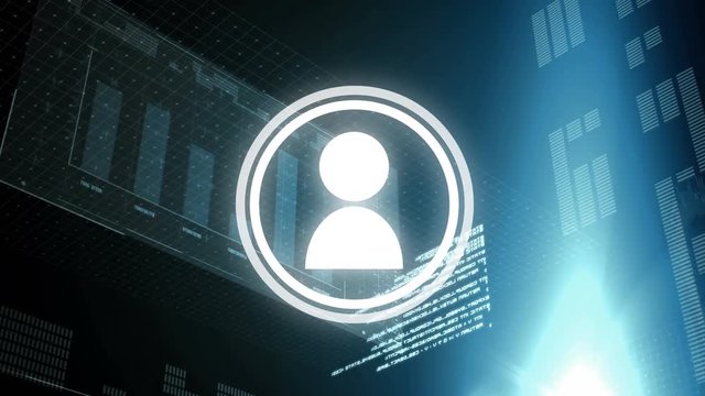 People and digital bars