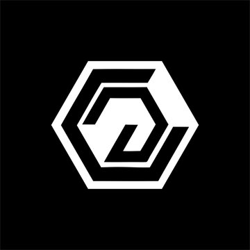recommend clip art: CG, GC, CGC initials geometric line art company logo 