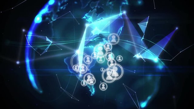 Global social media network