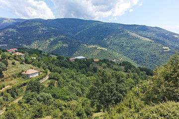 Fototapeta na wymiar Village of Gega and Ograzhden Mountain, Bulgaria