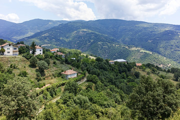 Obraz premium Village of Gega and Ograzhden Mountain, Bulgaria