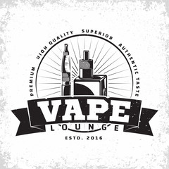 Vintage vape emblem