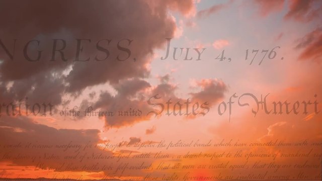 Written declaration of independence of the United States