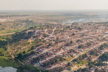 Aerial view of Santa Rita town, Paraiba state, Brazil