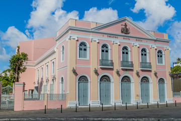 Santa Roza theater in the historic center of Joao Pessoa, Brazil © Matyas Rehak