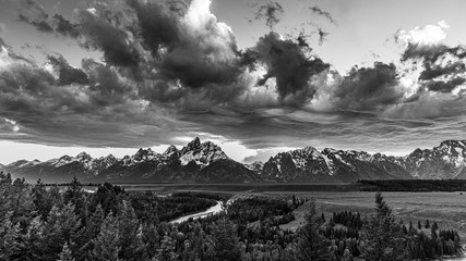Stormy Sunset in the Tetons
