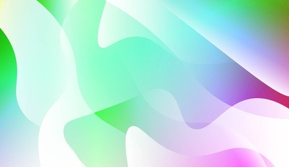 Wavy Background. For Design Flyer, Banner, Landing Page. Vector Illustration with Color Gradient.