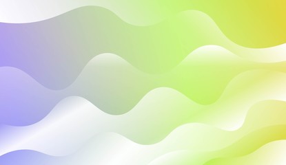 Wave Modern Background. For Your Design Wallpaper, Presentation, Banner, Flyer, Cover Page, Landing Page. Vector Illustration with Color Gradient.