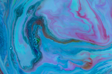 Cosmic Brain Waves Magical and enchanting swirls of vibrant blues and pinks. Crashing waves of dreams. Graphic resource. Feeling of space, the ocean and dreams are evoked. 