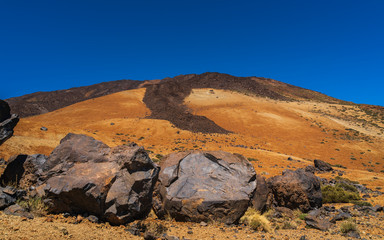 View of El Teide volcano national park in Tenerife