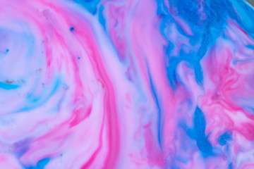 Cotton Candy Waves Background Texture Magical and enchanting swirls of vibrant blues and pinks. Crashing waves of dreams. Graphic resource. Feeling of space, the ocean and dreams.