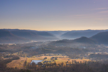 Morning Fog Hangs in Kentucky Valley