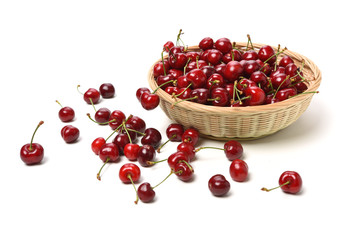 Cherry isolated on white background