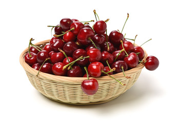 Cherry isolated on white background