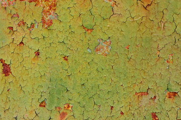 Texture of vintage painted iron wall background