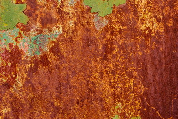 Texture of vintage painted iron wall background