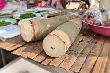 bamboo shoot at the market