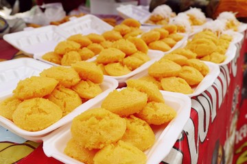 Thai sweet toddy palm cake